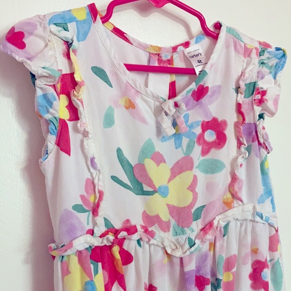 Toddler girl’s lightweight floral dress - Picture 2 of 3